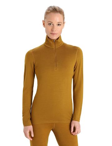 Clove Icebreaker Merino 260 Tech Long Sleeve Half Zip Thermal Top Women's Base Layers | AU 1912AHKP